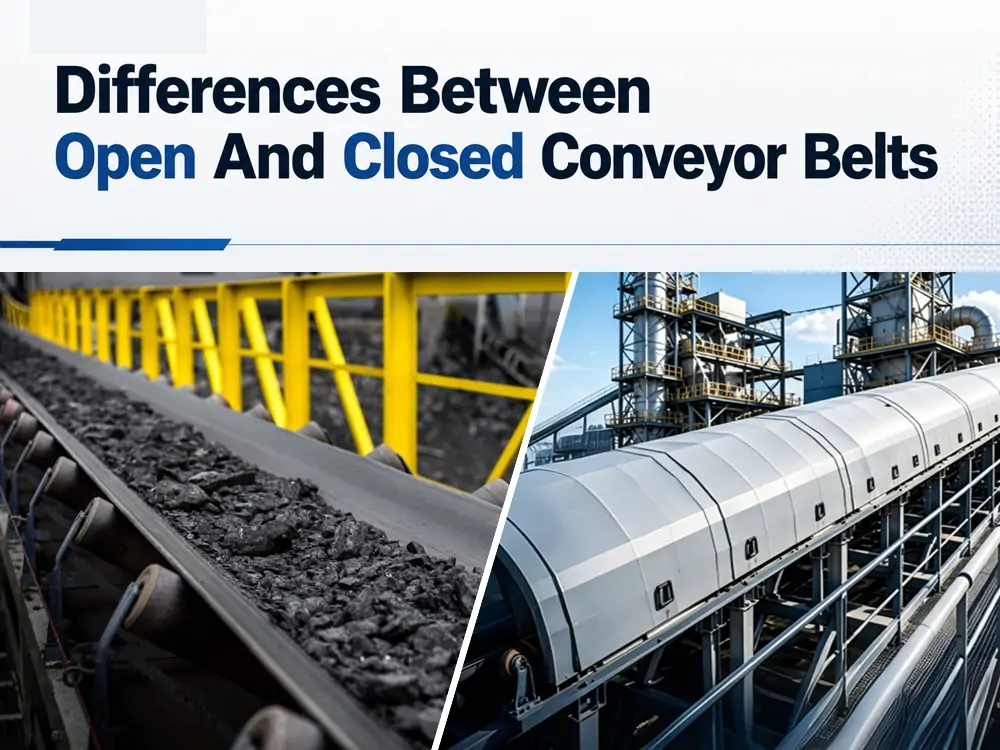 Differences Between Open and Closed Conveyor Belts